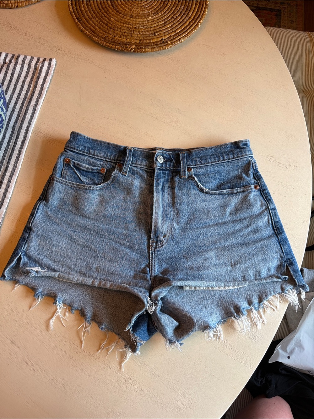 Abercrombie High Rise Mom Short, size 30, Curve Love fit